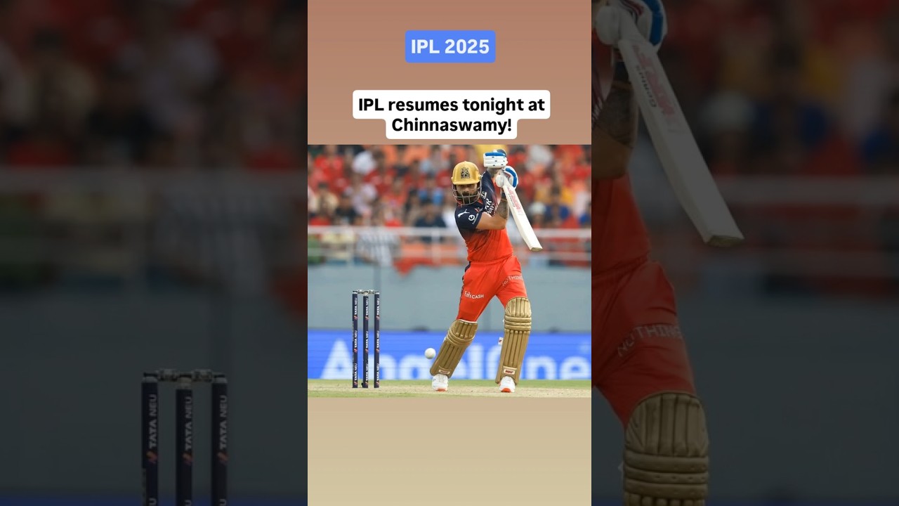 IPL Returns Tonight! #ipl #ipl2025 #india #viratkohli #rcb #kohli #virat #trending #viralvideo #news