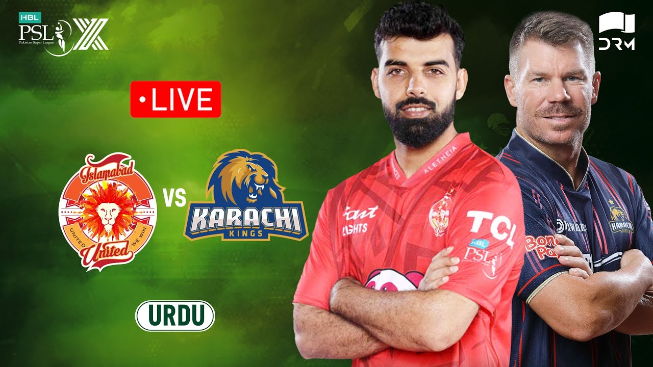 Live | Islamabad United Vs Karachi Kings | 𝐔𝐑𝐃𝐔 | Match 30 | HBL PSL X | M3O1K