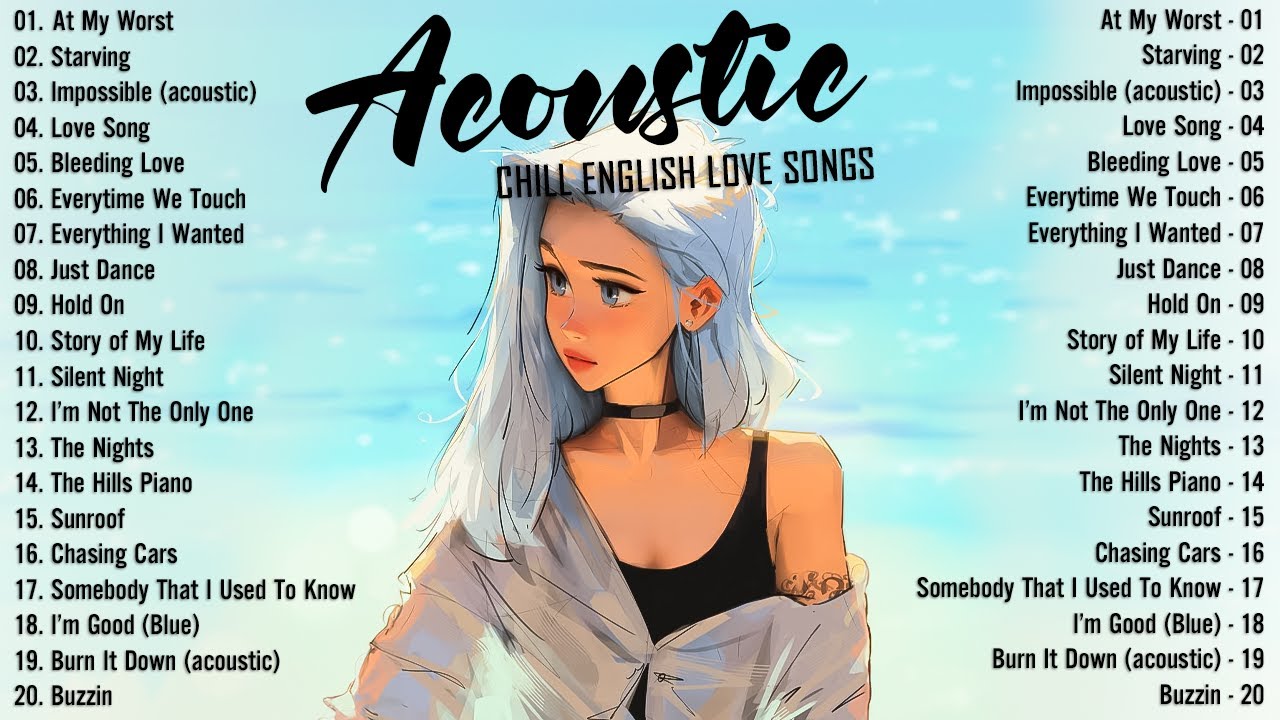 Soft Acoustic Songs 2025 🎈 Best Chill English Acoustic Love Songs 🎈 Top Chill Acoustic Music 2025