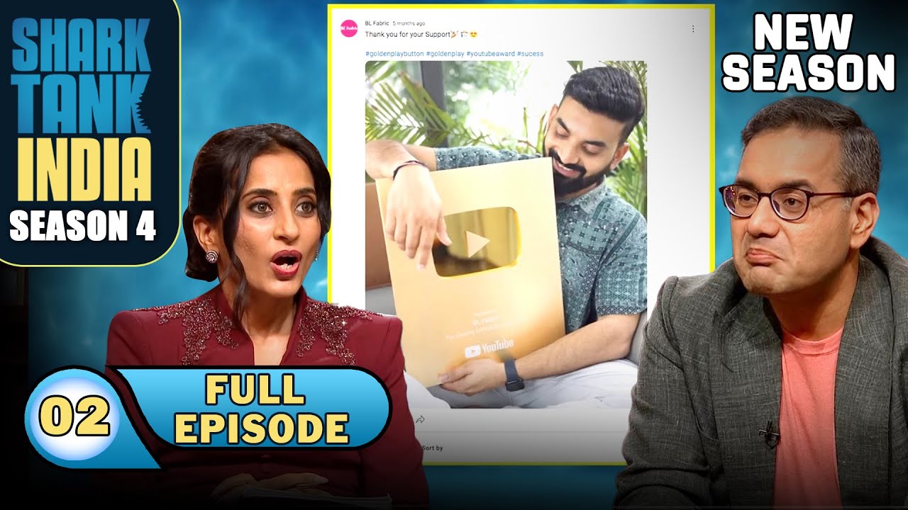 Shark Tank India S4 | Ep 2 | YouTube ने इस Pitcher को दिया कौनसा Play Button?? | Full Episode