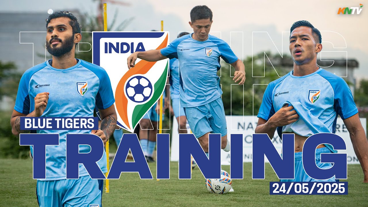 Indian Football Team Training Day 5 In Kolkata | Asian Cup Qualifiers Ft. Sunil Chhetri, Jhingan