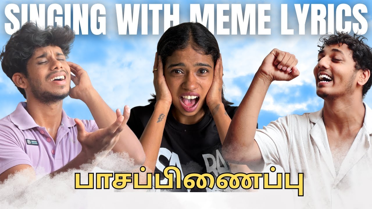 Singing English Songs In Tamil Meme Lyrics @sarahblacksounds | Nenjumudi Paasapinaipu | Guyskills