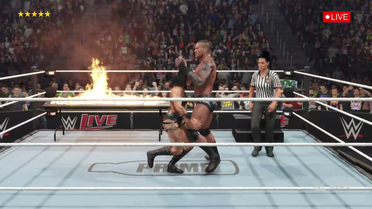 Randy Orton Vs. Rhea Ripley WrestleMania 40 Fight In WWE2K25 Epic Moment