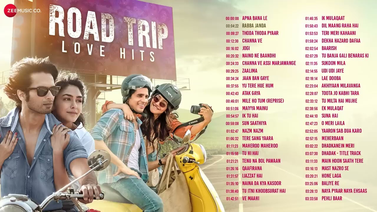 Non Stop Road Trip Love Hits – Full Album | 3 Hour Non-Stop Romantic Songs | 50 Superhit Love Songs