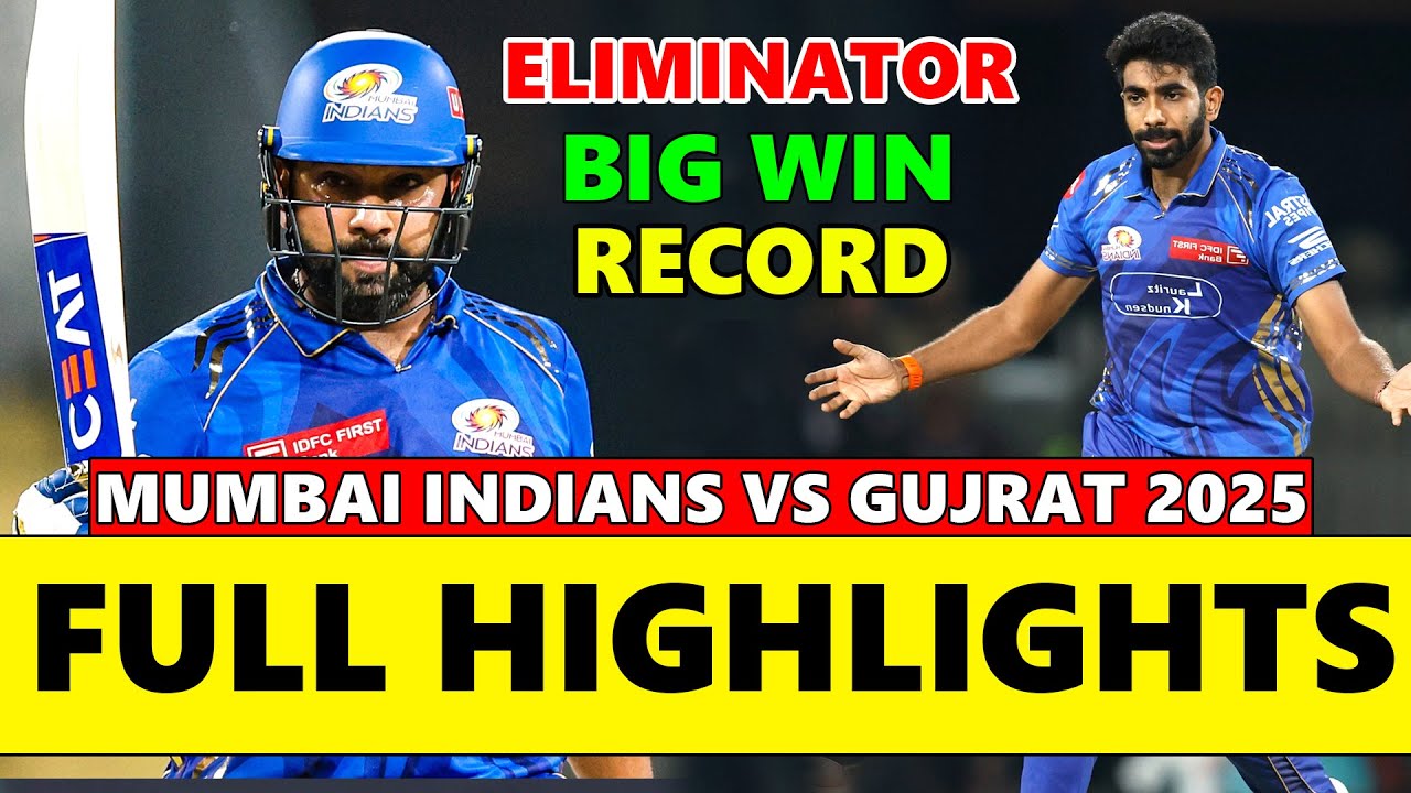 Mumbai Indians Vs Gujrat Titans Ipl Eliminator 1 Full Match Highlights Today | Mi Vs GT
