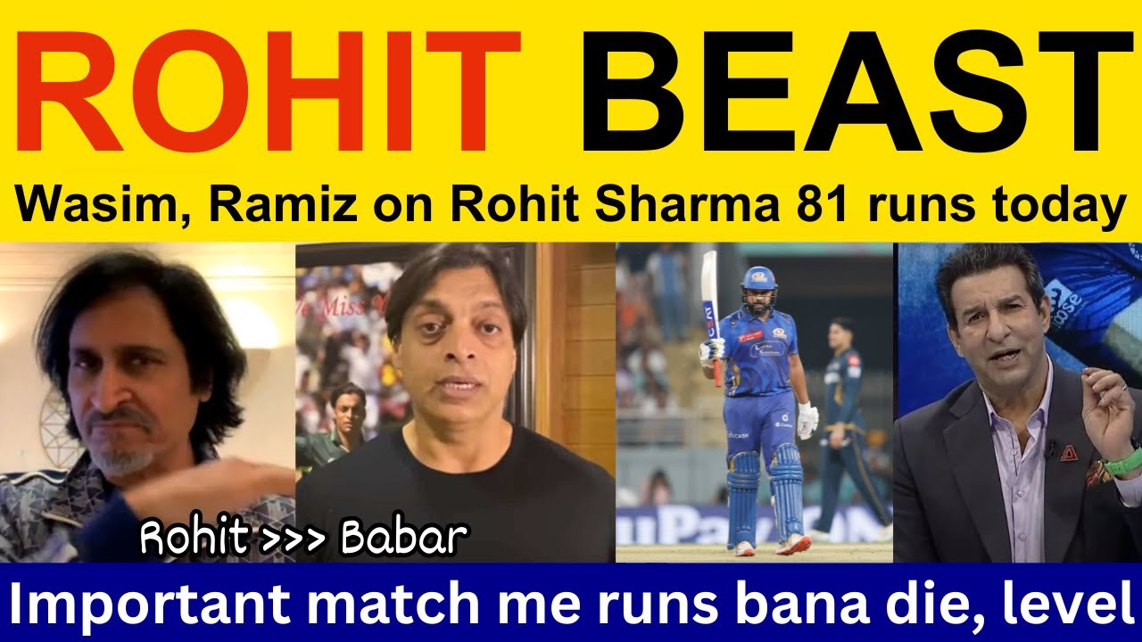 Pak Media Getting Fan Of Rohit Sharma Batting 81 Today | MI Vs GT IPL 2025 Highlights | Pak React
