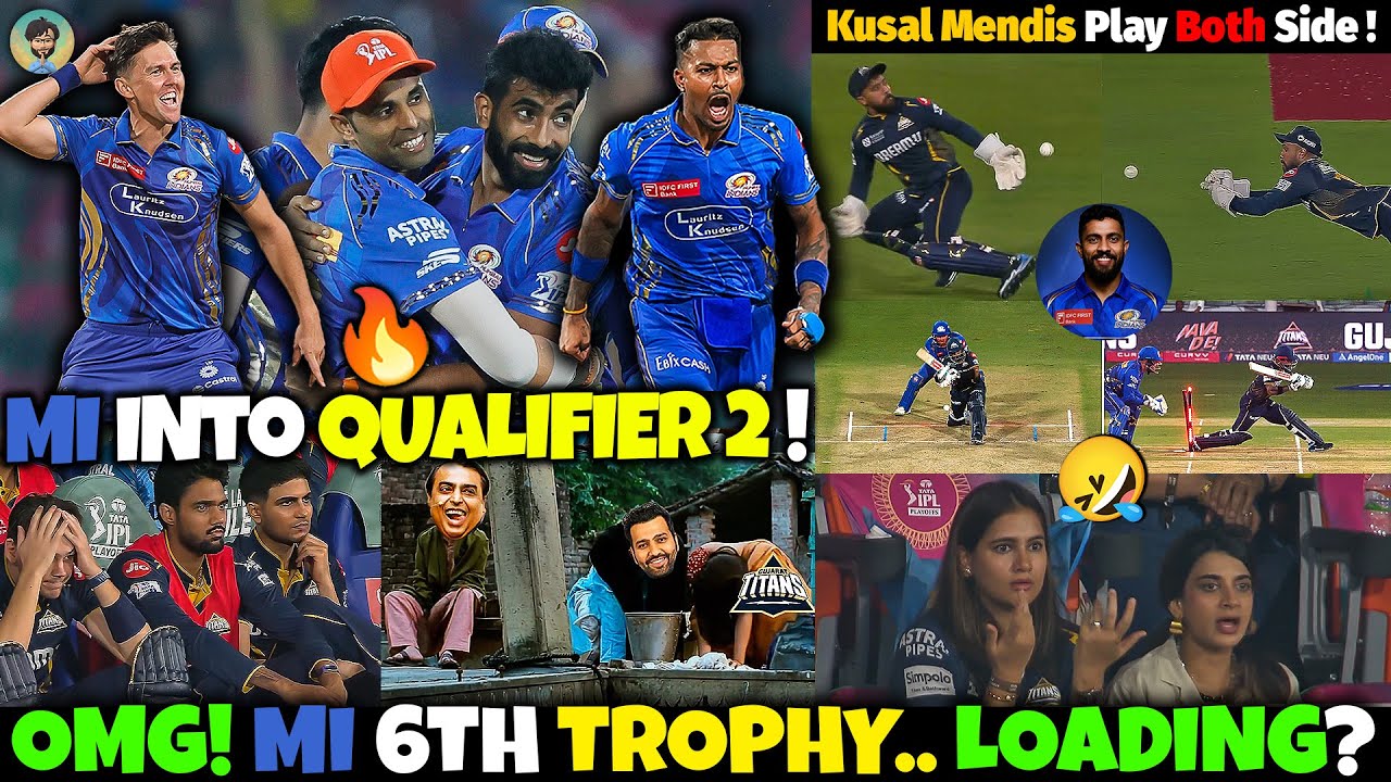 OMG! Mumbai Into Qualifier 2 😱 Rohit Sharma 81 🔥 Kusal Mendis Hit Wicket 🤣 MI Vs GT Eliminator