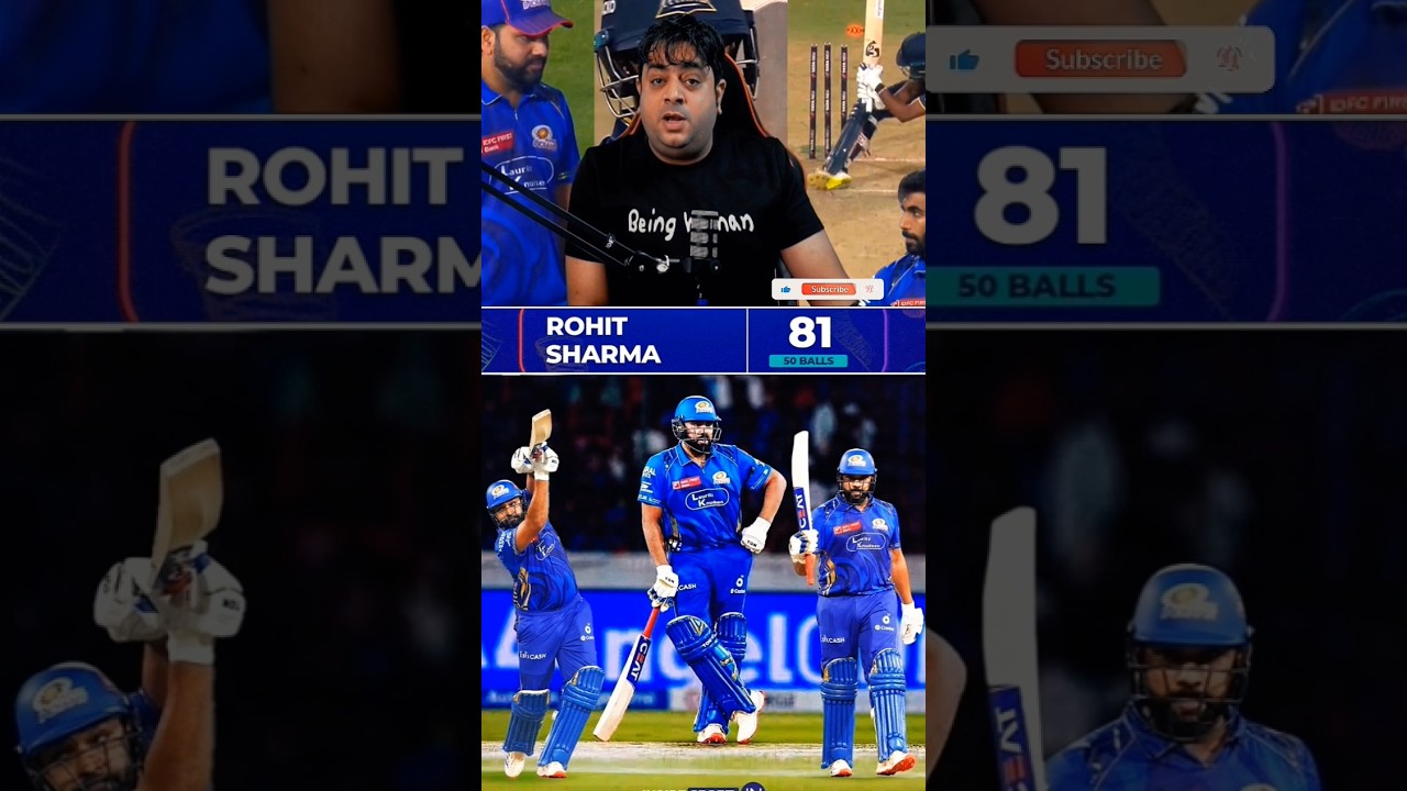 Rohit Sharma Masterclass In Eliminator 💥 81 Runs Vs GT | MI Storm Into Qualifier 2 | #mumbaiindians