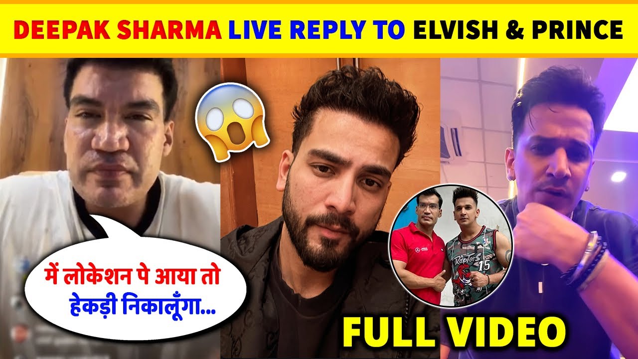 POLICE 🤯- Deepak Sharma Jailer LIVE WARN!NG ⚠️ Elvish Yadav And Prince Narula Controversy