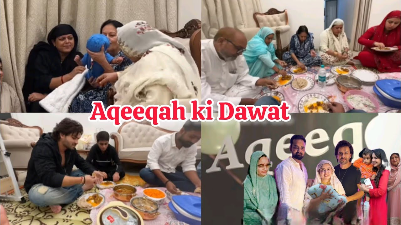 Today At Saba Sunny’s House, The News Of The Son’s Aqeeqah Is Being Heard 🤩The Whole Ibrahim Fami…