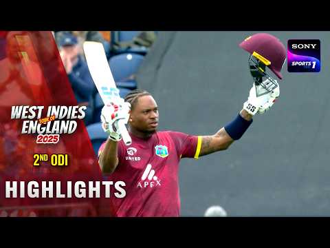 ENG Vs WI | 2nd ODI | Cricket Highlights | West Indies Tour Of England | 1st June 2025