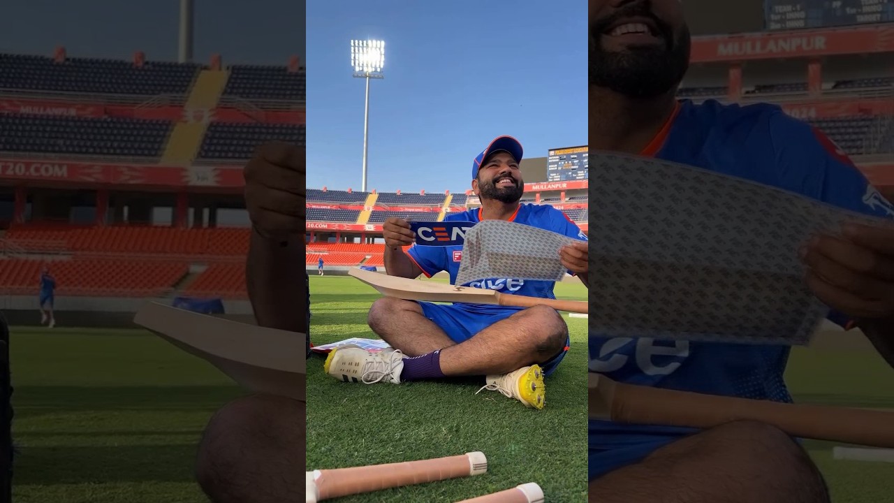 Rohit Sharma Stick Sticker In His Bat #shorts #ipl2024 #viratkohli