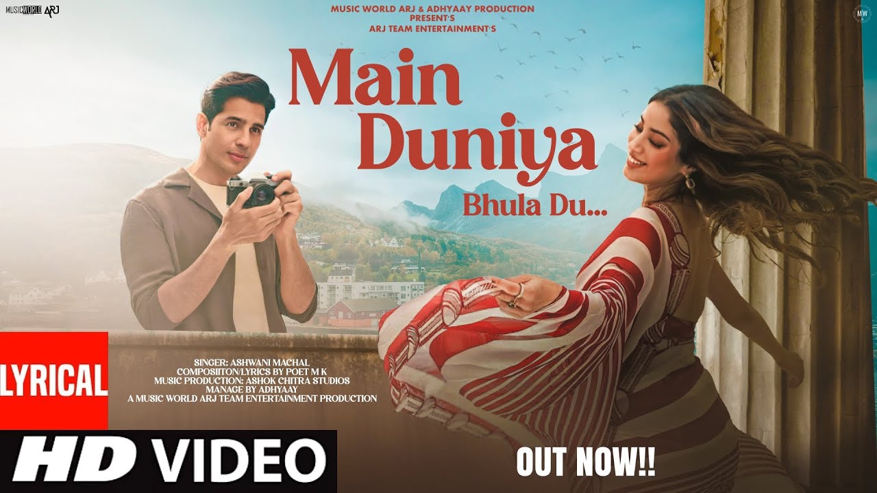 New Song 2025 | New Hindi Song | Main Duniya Bhula Du | Siddharth And Janhvi | Romantic Song | Video