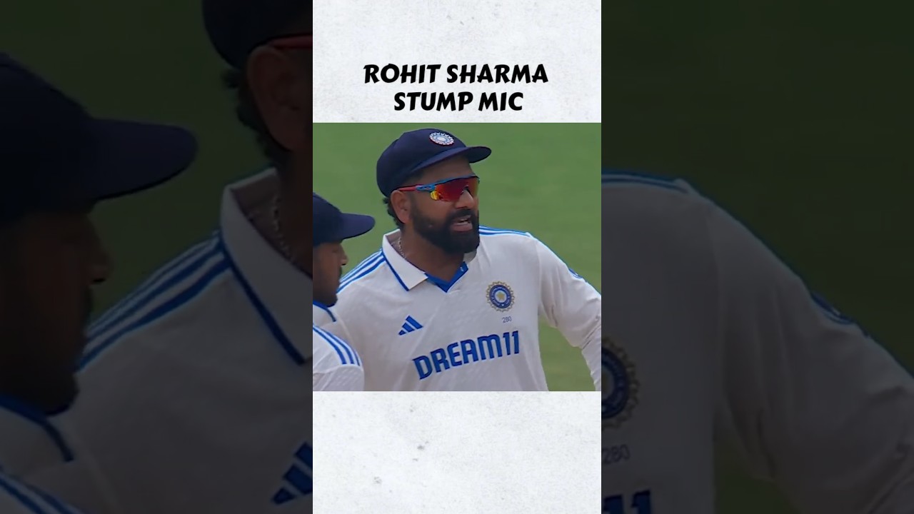 Rohit Sharma’s Funny Stump Mic