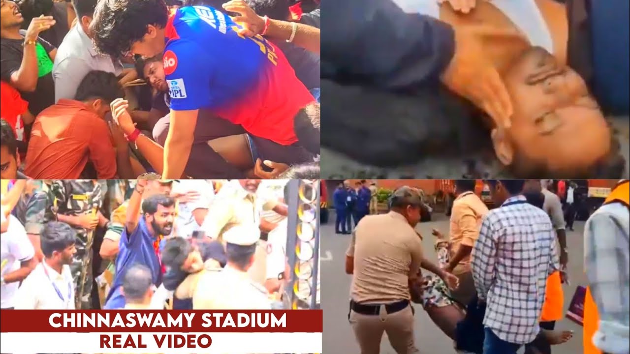 Real Video Of Stampede At Chinnaswamy Stadium During RCB’s IPL Win Celebrations In Bengaluru