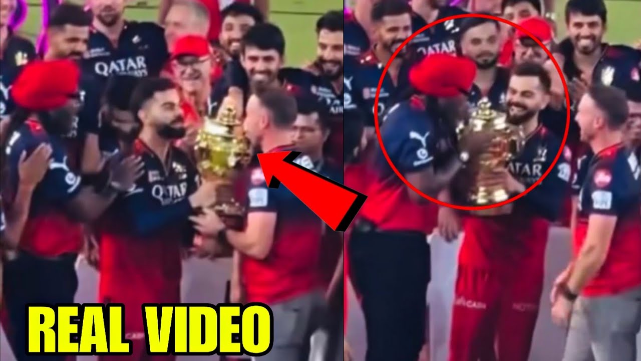 Virat Kohli’s Heart Winning Gesture For AB De Villiers And Chris Gayle After RCB Won The IPL Final