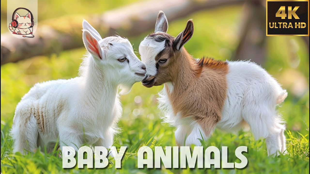 Baby Animals – Amazing World Of Young Animals | 4K Scenic Relaxation Film (60FPS)🌿