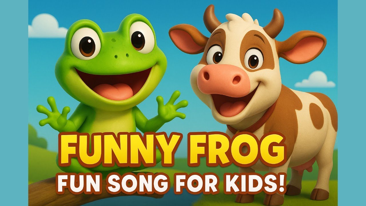 Funny Frog Fun Song For Kids! | Videos For Kids | LittleMentee