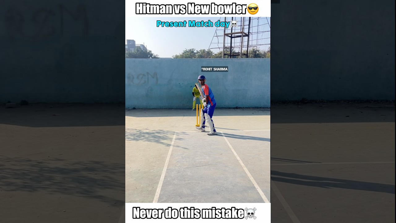 Rohit Sharma Vs New Bowler On Bouncer☠️ #shorts #cricket #trending