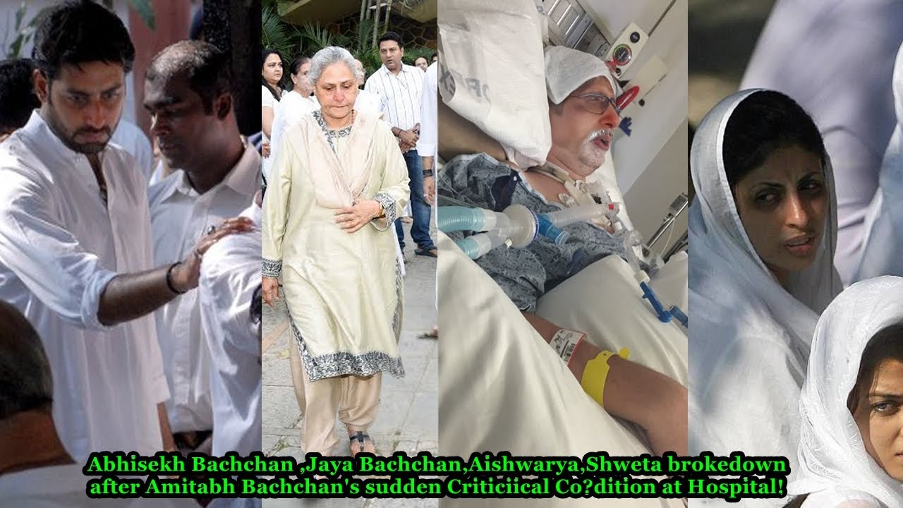 Sad News! Aishwarya,Jaya Brokedown After Amitabh Bachchan’s Sudden Critirial Coηdition To ICU !