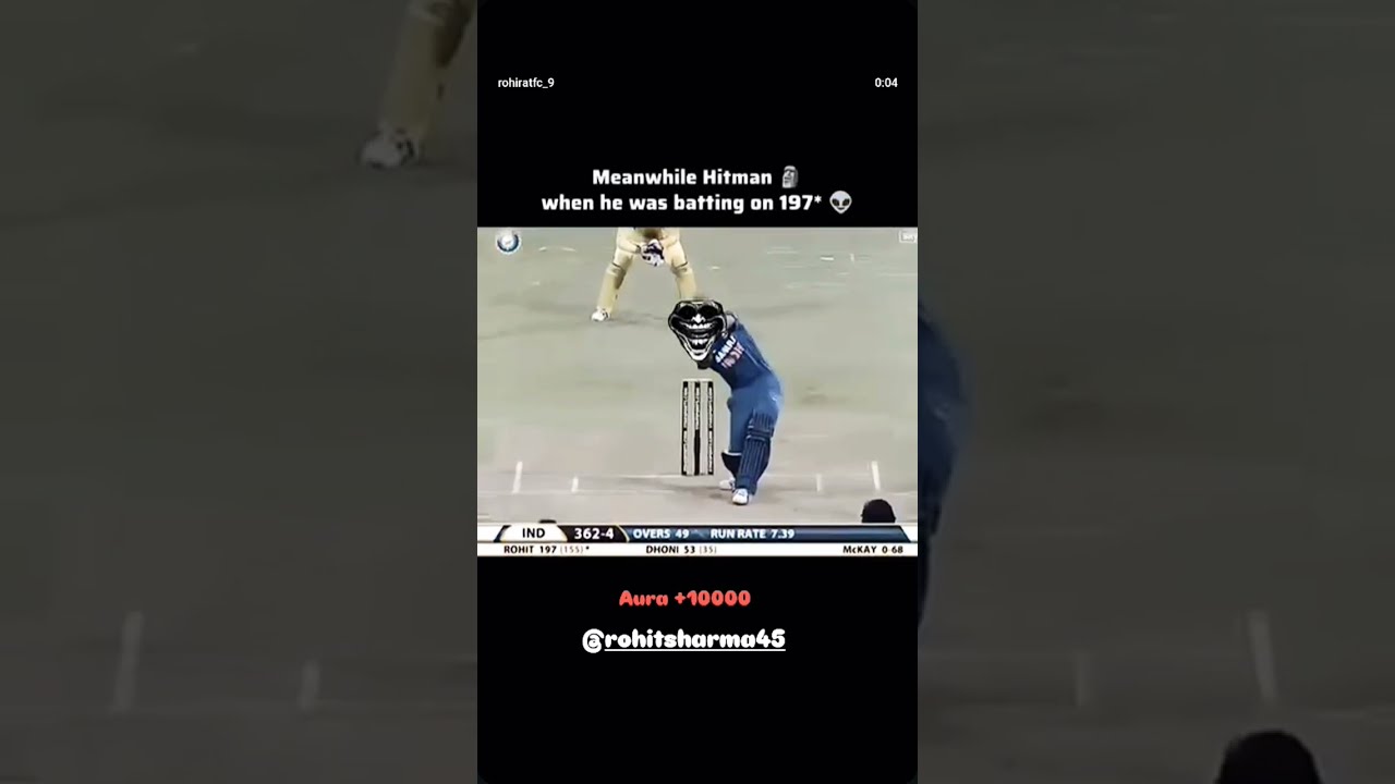 Aura Of Rohit Sharma #memehub #rohitsharma #funk #aura