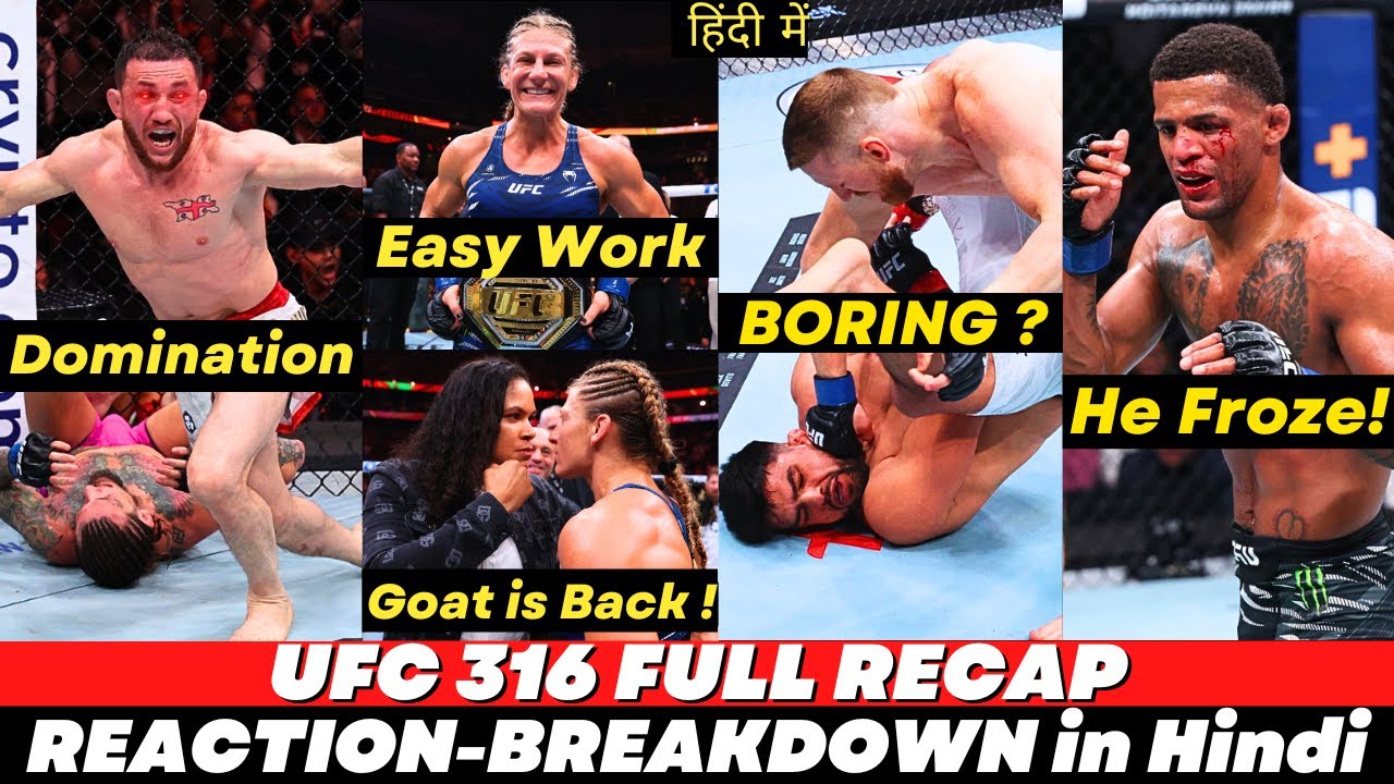 GREAT CARD ! UFC 316 RECAP BREAKDOWN In Hindi | Namaste MMA