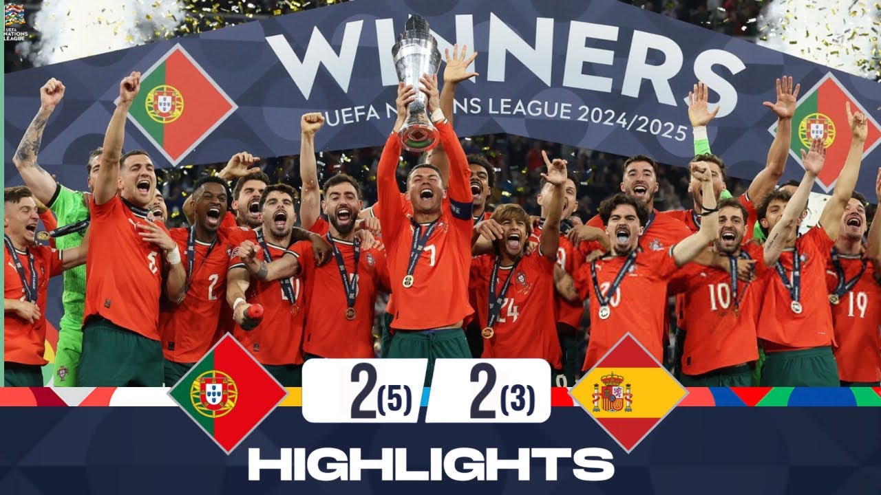 Portugal Vs Spain | 2-2 (PEN: 5-3) | Highlights | UEFA Nations League 2024-25 | Spain Vs Portugal