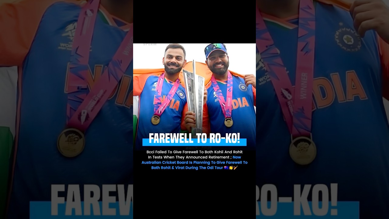 Cricket Australia Will Give Farewell To Virat Kohli u0026 Rohit Sharma 🥹 #viratkohli #rohitsharma