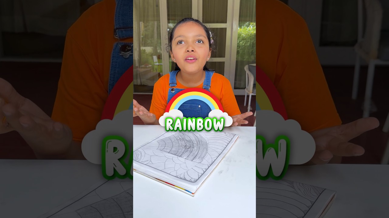 Kids Learn To Make Rainbow 🌈