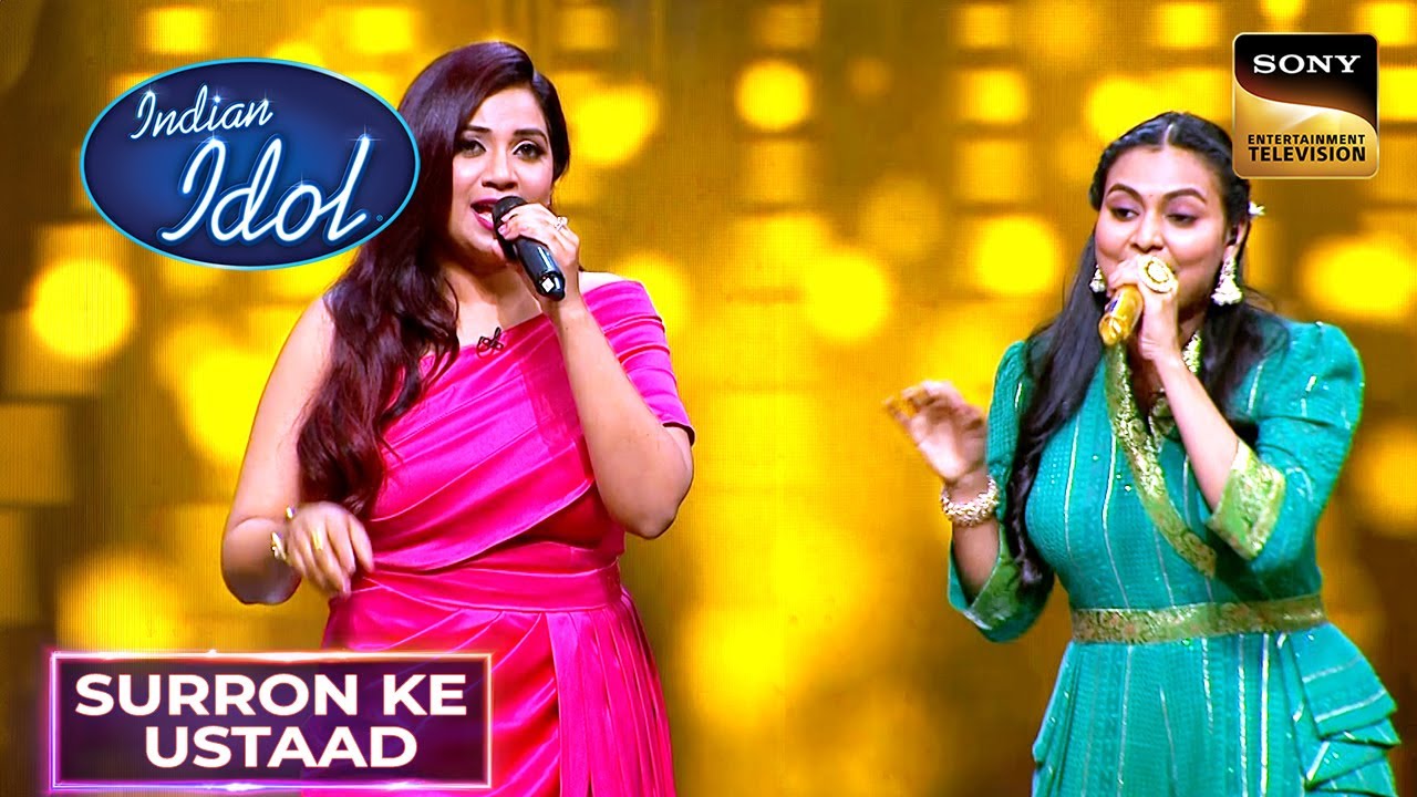‘Barso Re Megha’ पर Gayathry u0026 Shreya Ghoshal का Iconic Duet | Indian Idol 14 | Surron Ke Ustaad