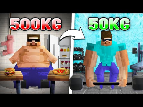 Transforming From 500KG To 50KG In Minecraft