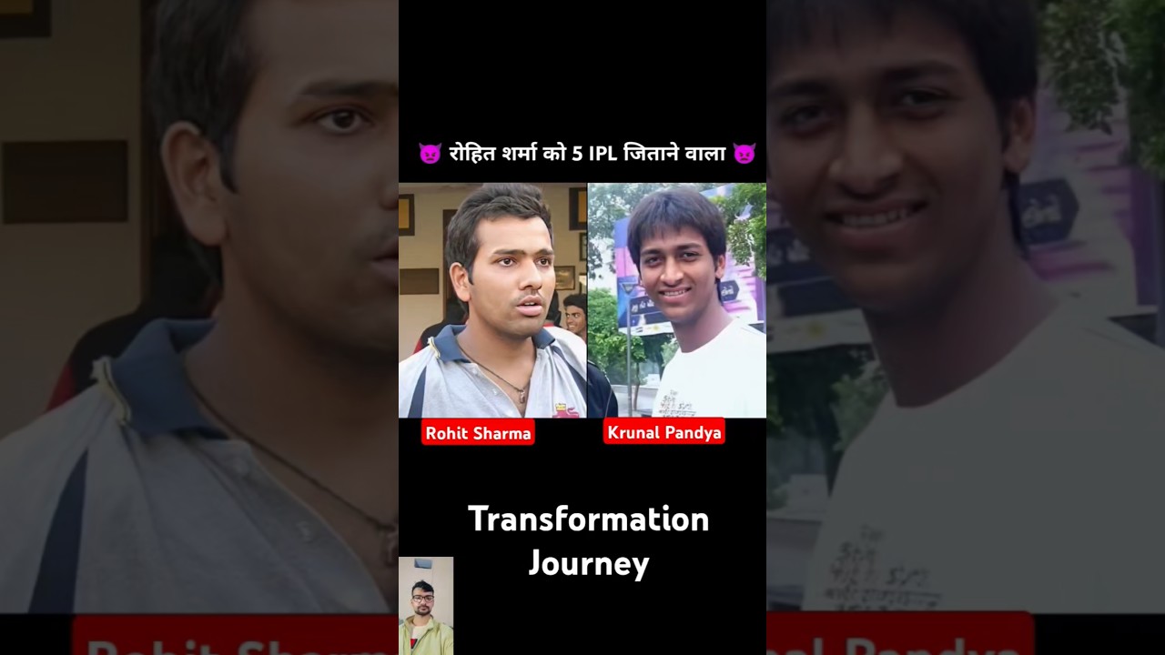 Rohit Sharma Vs Krunal Pandya 💯✅ Age Transformation Journey//#rohitsharma#krunalpandya#viral#shorts