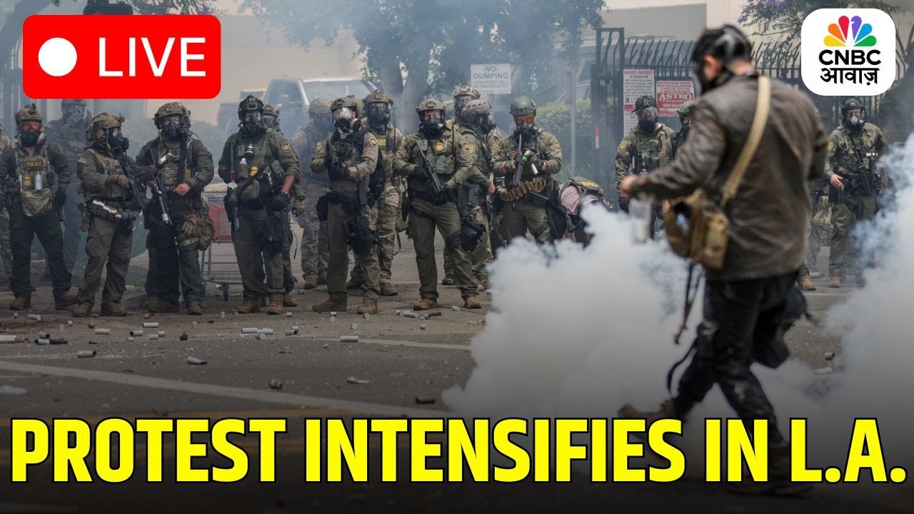 Los Angeles LIVE: Donald Trump Mobilizes Marines, 4,000 National Guard Troops In LA Downtown | N18L